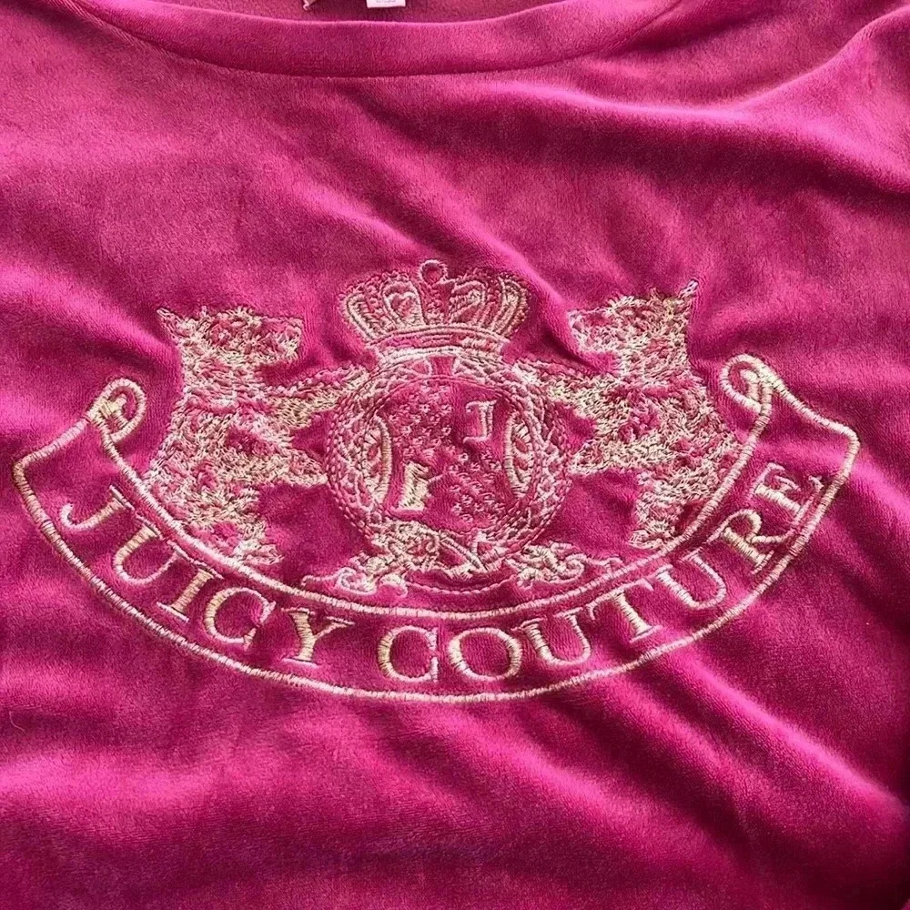 EUC Juicy Couture Velour Lounge Set Spellout Logo - Picture 2 of 10